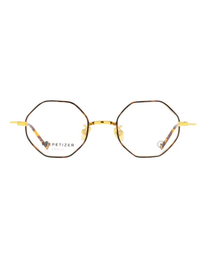Eyepetizer Yosemite geometric-frame glasses - Braun Braun