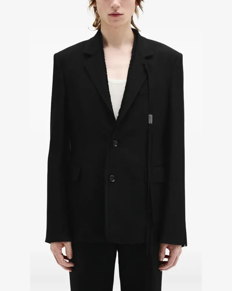 Ann Demeulemeester Cadby Sakko - Schwarz Schwarz