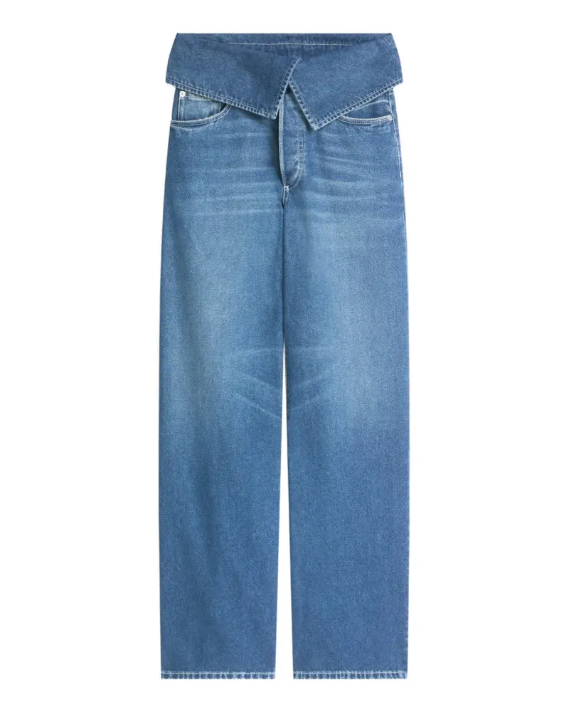 Dries van Noten Jeans mit Umschlag - Blau Blau