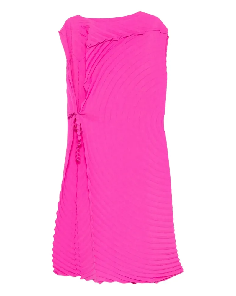 Issey Miyake Kleid mit Falten - Rosa Rosa