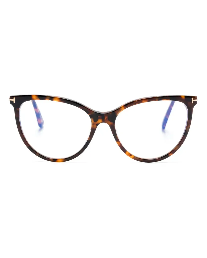 Tom Ford FT5994B Brille mit Clip-on-Gläsern - Braun Braun