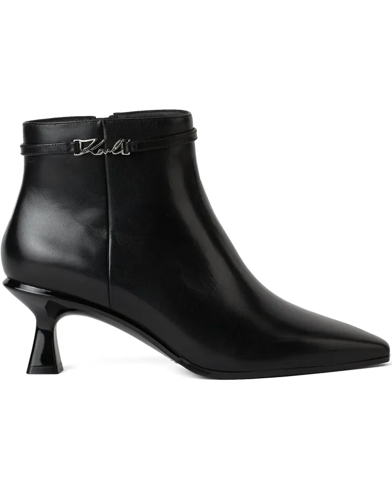 Karl Lagerfeld Panache II Signia Trim Stiefel - Schwarz Schwarz