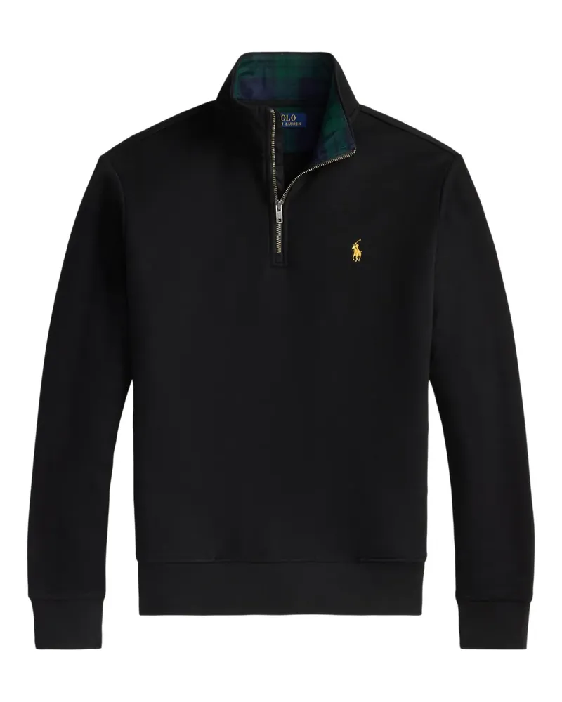 Ralph Lauren Fleece-Sweatshirt mit halblangem Reißverschluss - Schwarz Schwarz