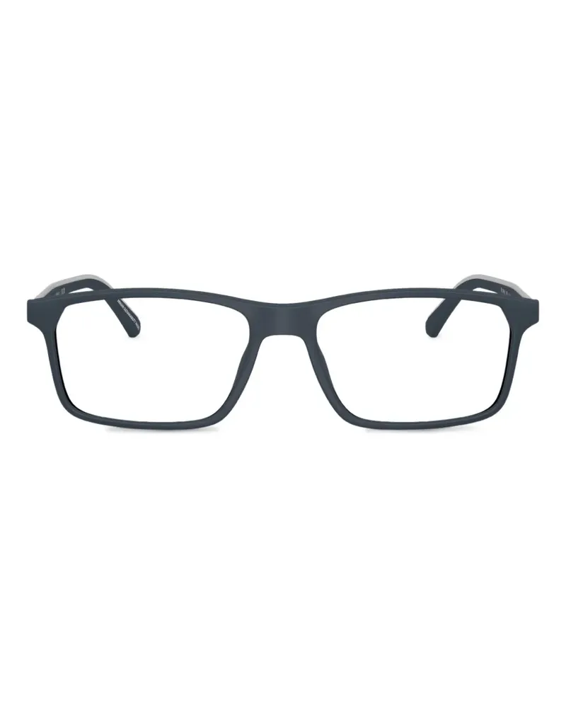 Emporio Armani rectangle-frame glasses - Blau Blau