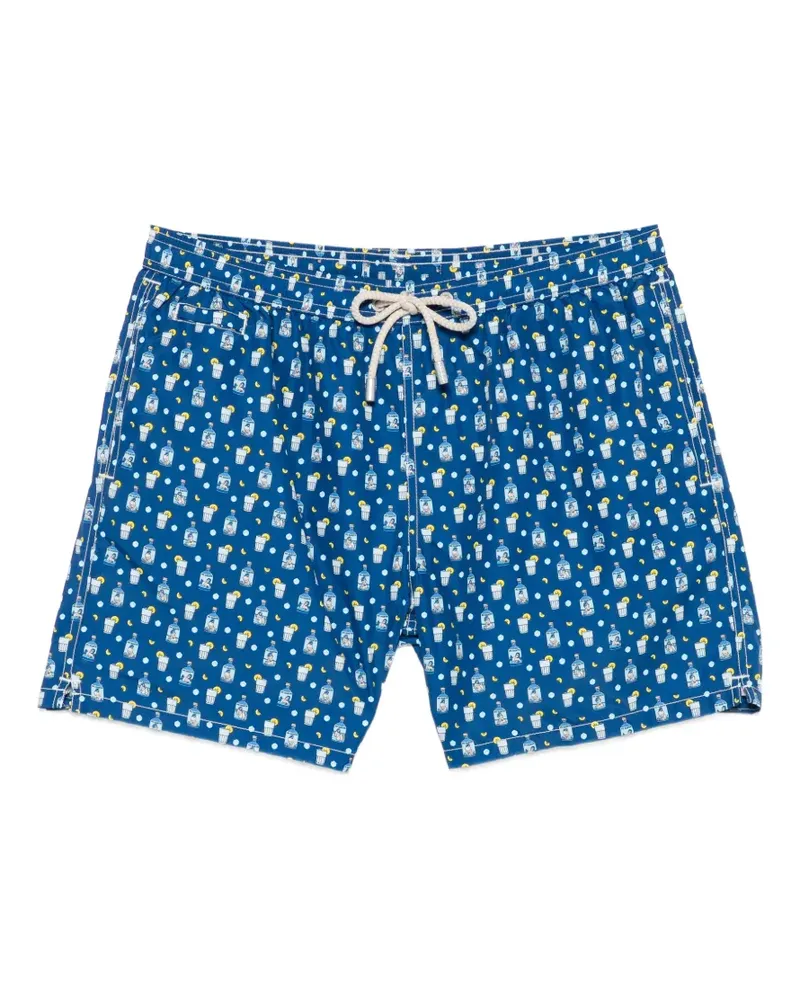 MC2 Saint Barth Lighting Micro Badeshorts mit Print - Blau Blau