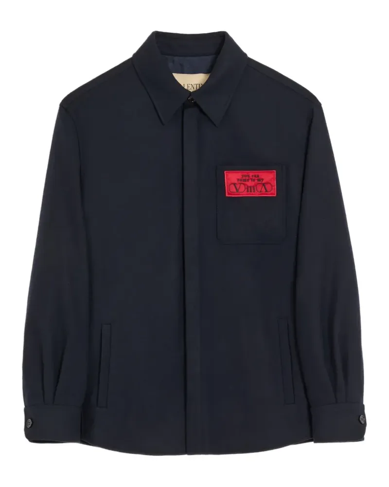 Valentino Garavani Jacke mit Logo-Patch - Blau Blau