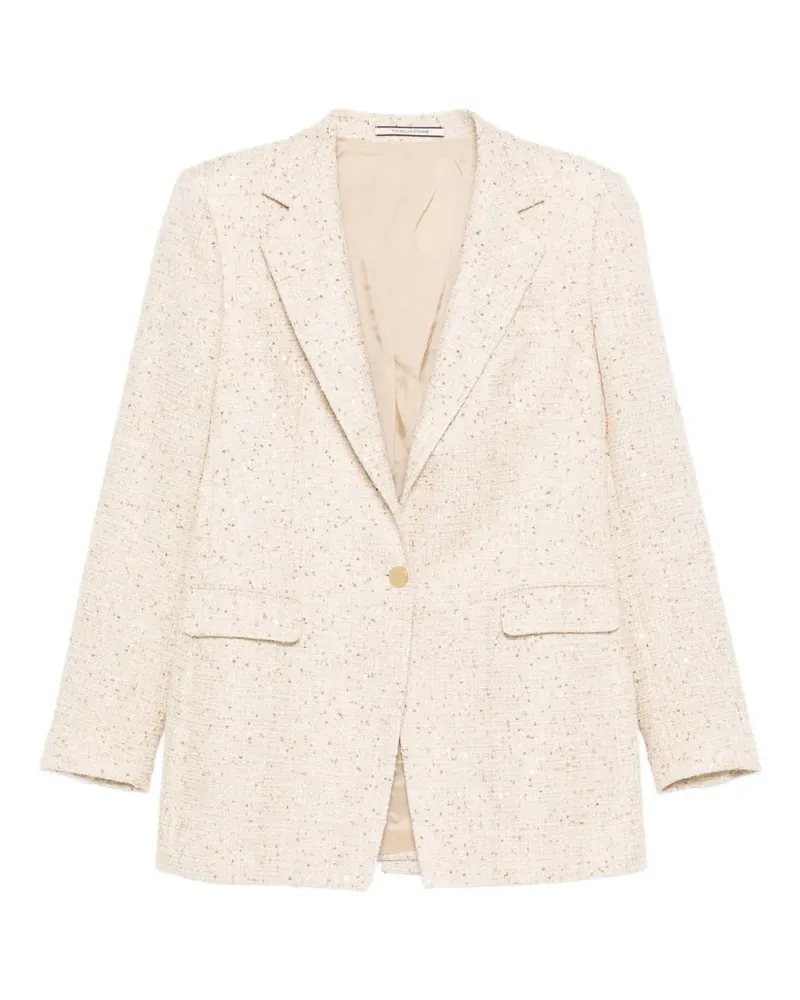 Tagliatore Tweed-Jacke mit Pailletten - Nude Nude