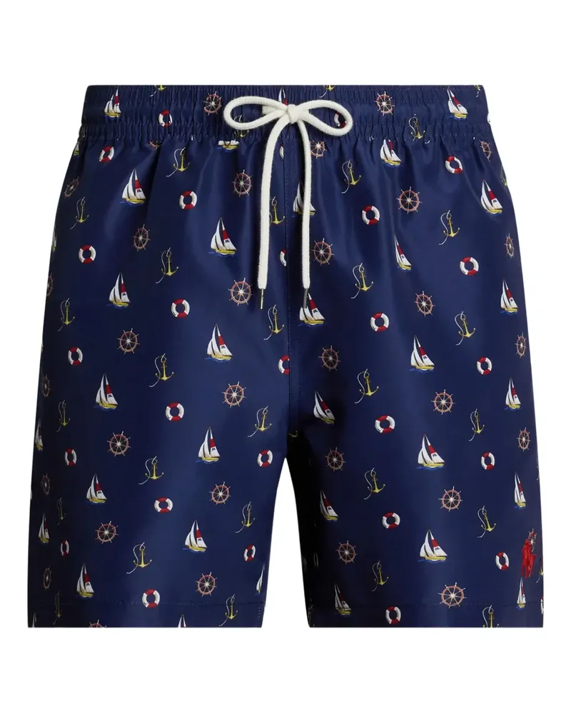 Ralph Lauren Badeshorts mit Marine-Print - Blau Blau