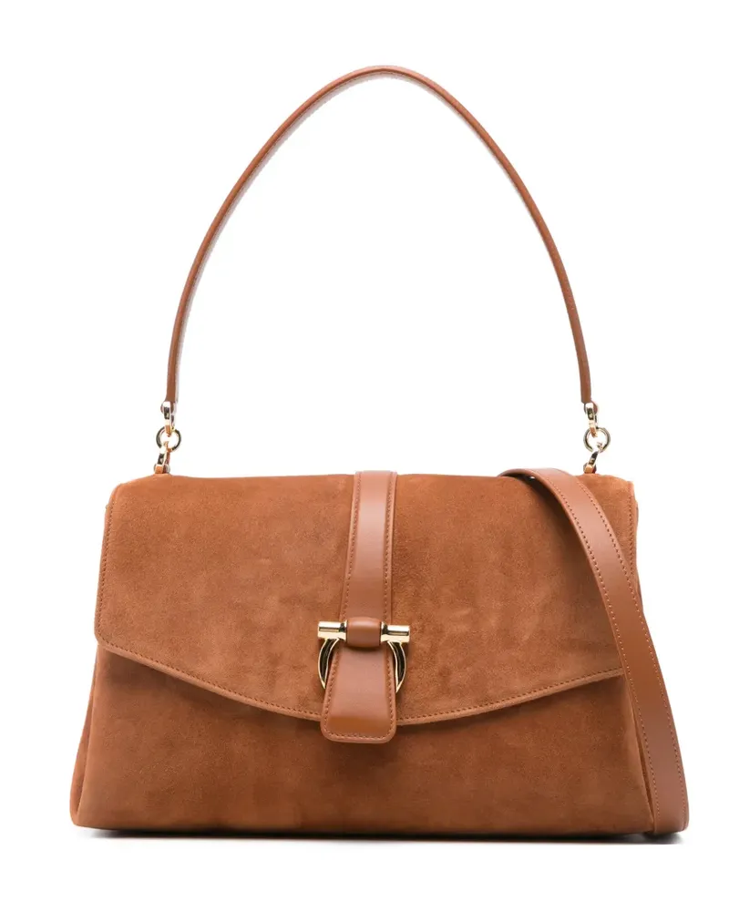Ferragamo Schultertasche mit Klappe - Braun Braun
