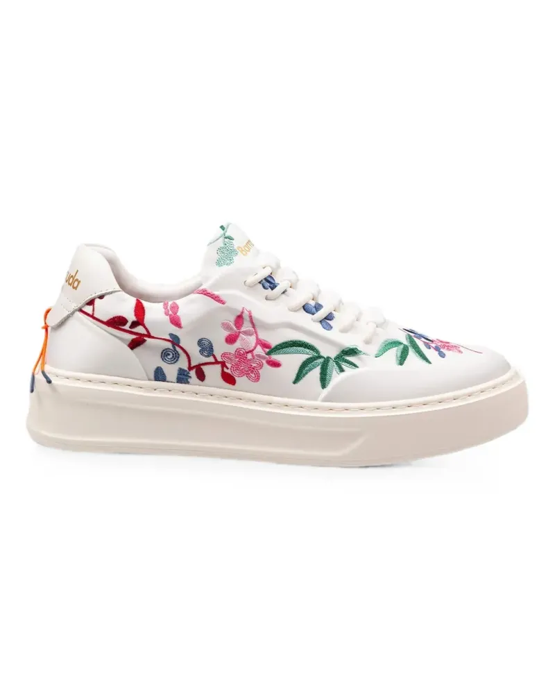 Barracuda Phoenix floral-embroidered sneakers - Weiß Weiß