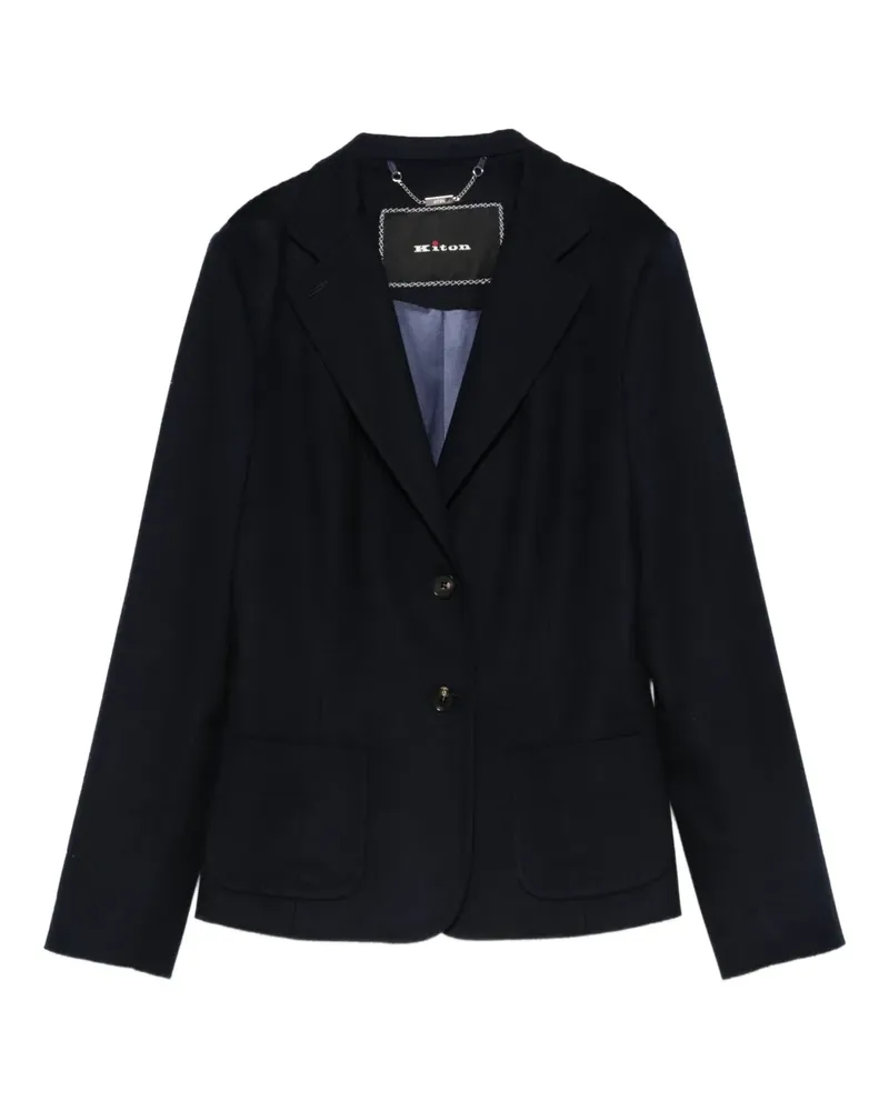 Kiton Sakko mit aufgesetzten Taschen - Blau Blau