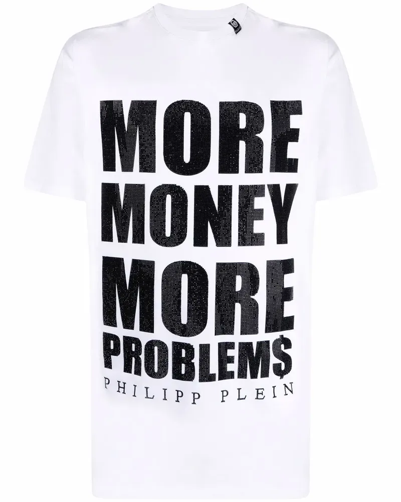 Philipp Plein T-Shirt mit Slogan-Print - Weiß Weiß