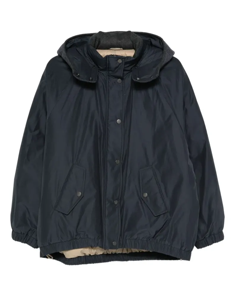 Brunello Cucinelli Jacke mit Kapuze - Blau Blau