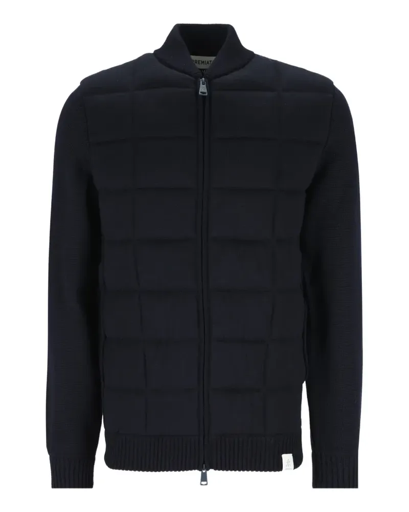 Premiata quilted wool jacket - Blau Blau