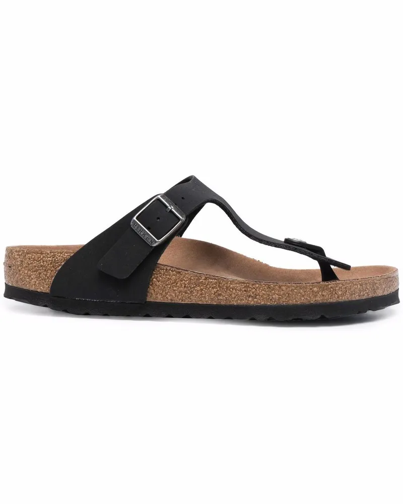 Birkenstock Gizeh Birko-Flor Flip-Flops - Schwarz Schwarz