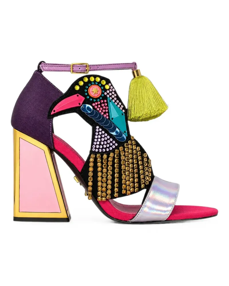 Kat Maconie Aya Sandalen mit Vogelverzierung - Rosa Rosa