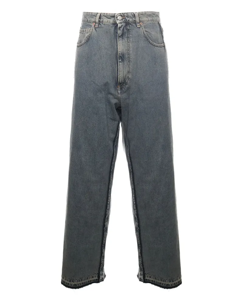 Maison Margiela logo-patch jeans - Blau Blau