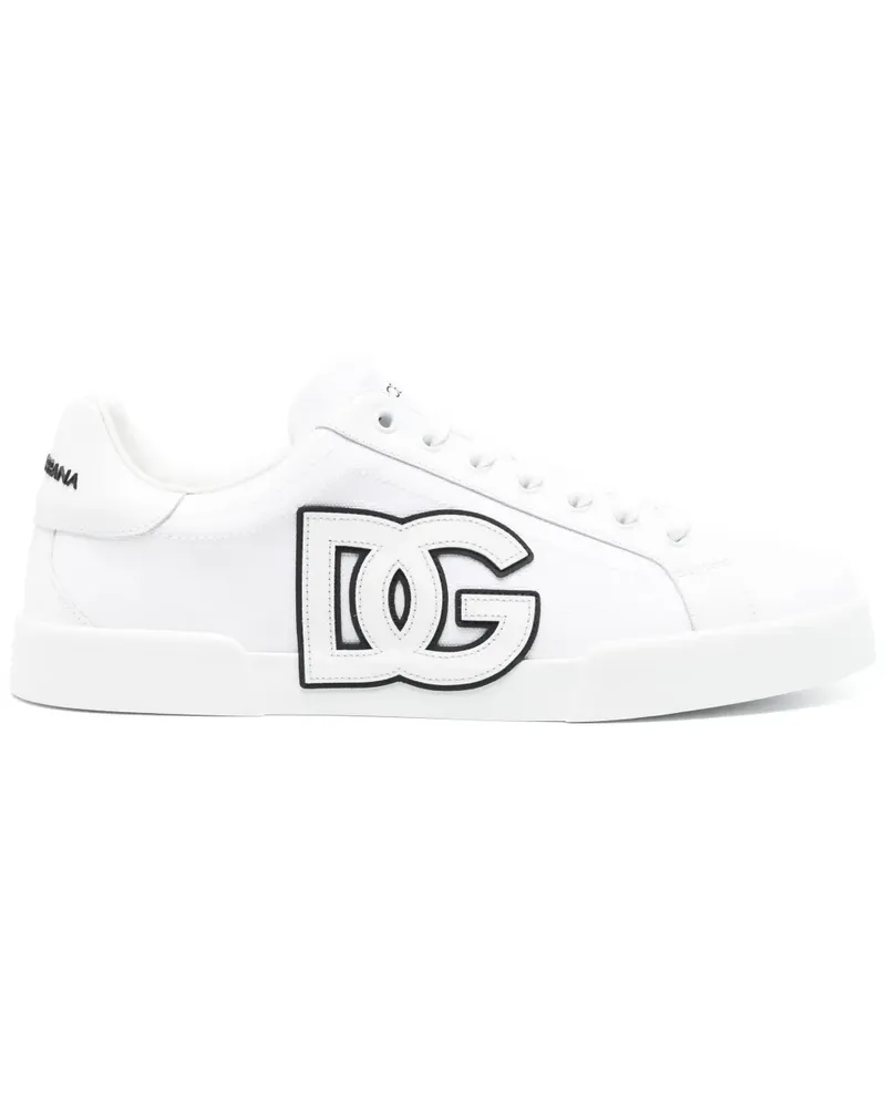 Dolce & Gabbana Sneakers mit Logo-Patch - Weiß Weiß