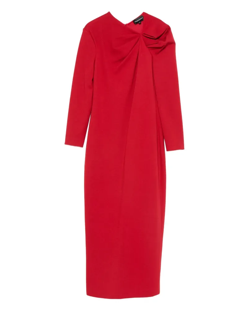 Emporio Armani Drapiertes Kleid - Rot Rot