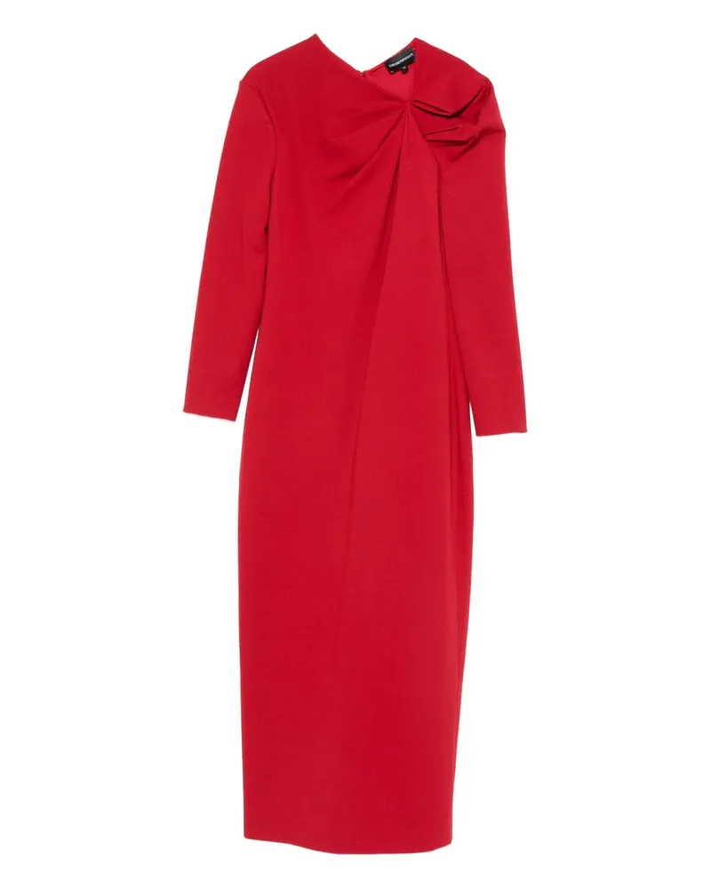 Emporio Armani draped dress - Rot Rot