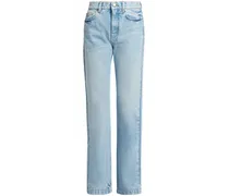 Straight-Leg-Jeans mit S-Wellen-Patch