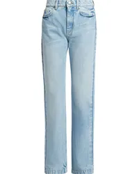 Stella McCartney Straight-Leg-Jeans mit S-Wellen-Patch Blau