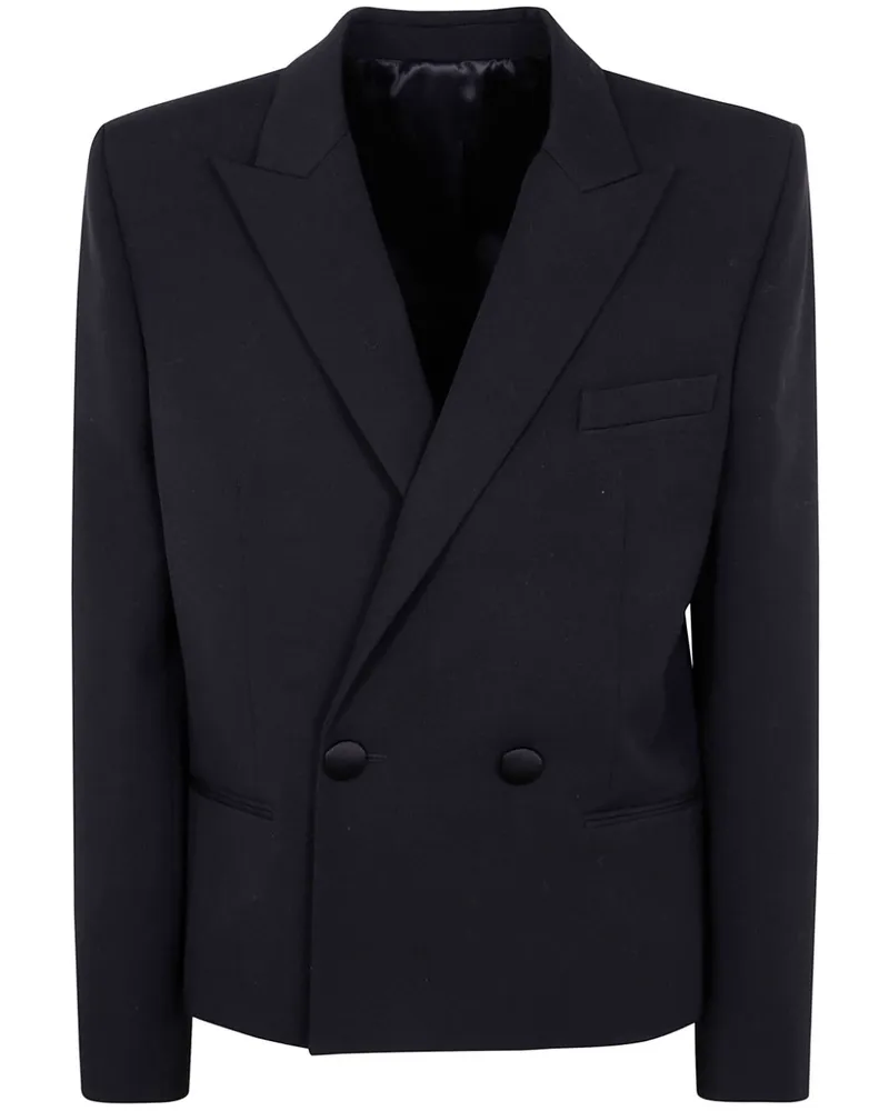 Balmain Doppelreihiges Sakko - Schwarz Schwarz