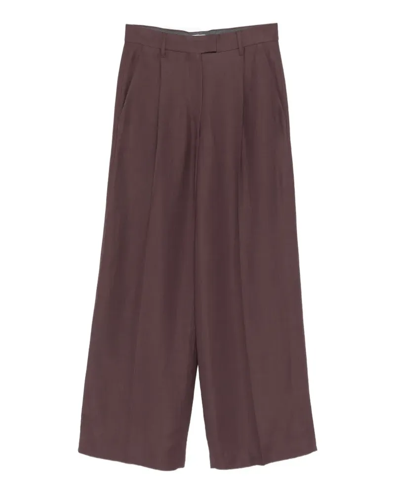 Brunello Cucinelli pleated wide-leg trousers - Violett Violett