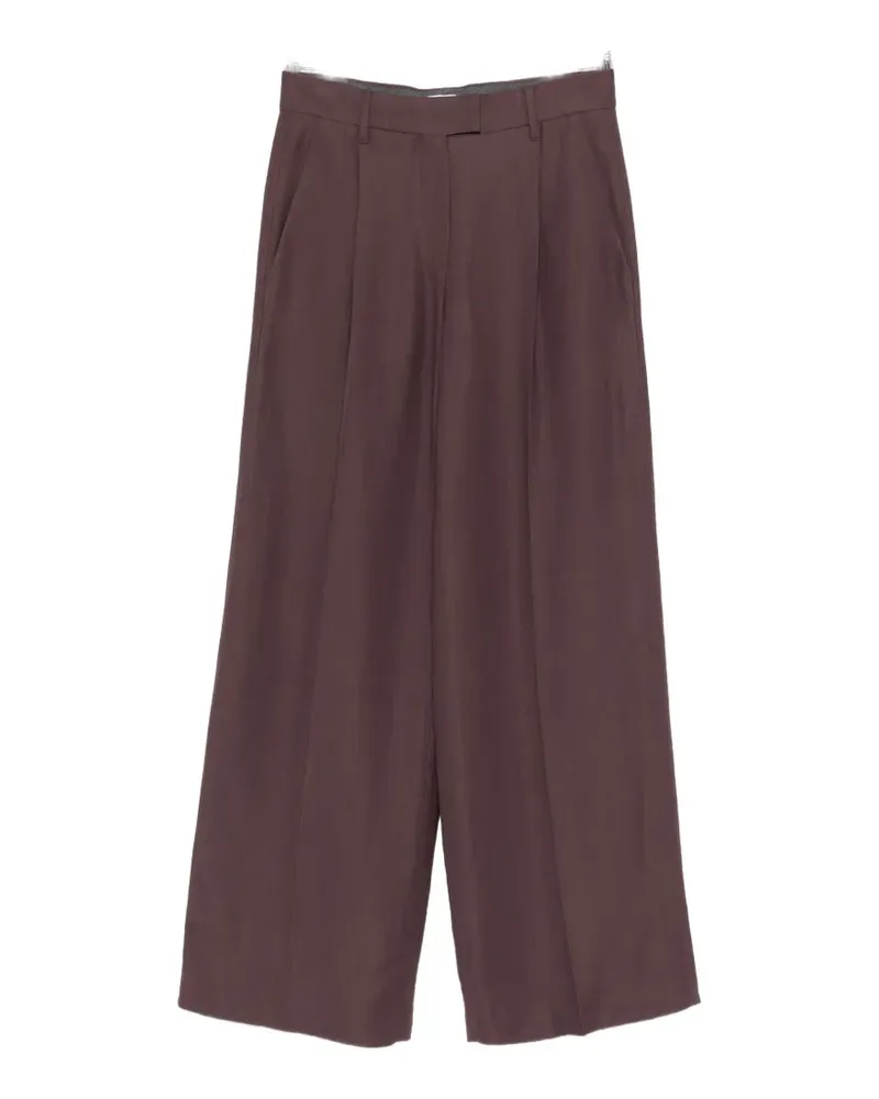 Brunello Cucinelli pleated wide-leg trousers - Violett Violett
