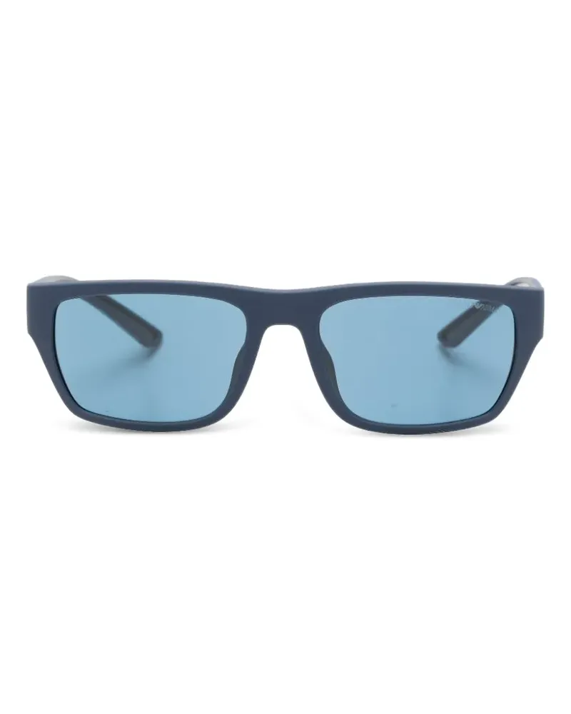 Emporio Armani rectangle-frame sunglasses - Blau Blau