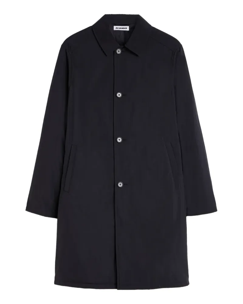 Jil Sander Mantel mit Knopfleiste - Blau Blau