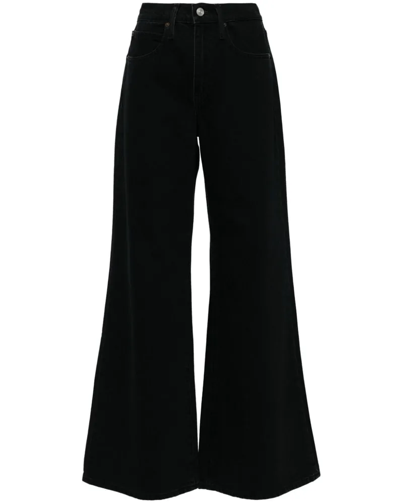 Frame Denim Easy Wide Schlagjeans - Schwarz Schwarz