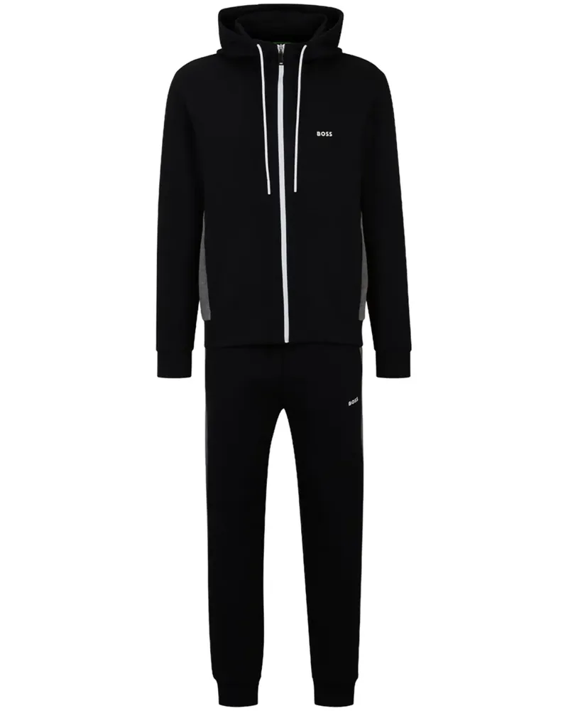 HUGO BOSS Jogginganzug mit Print - Schwarz Schwarz