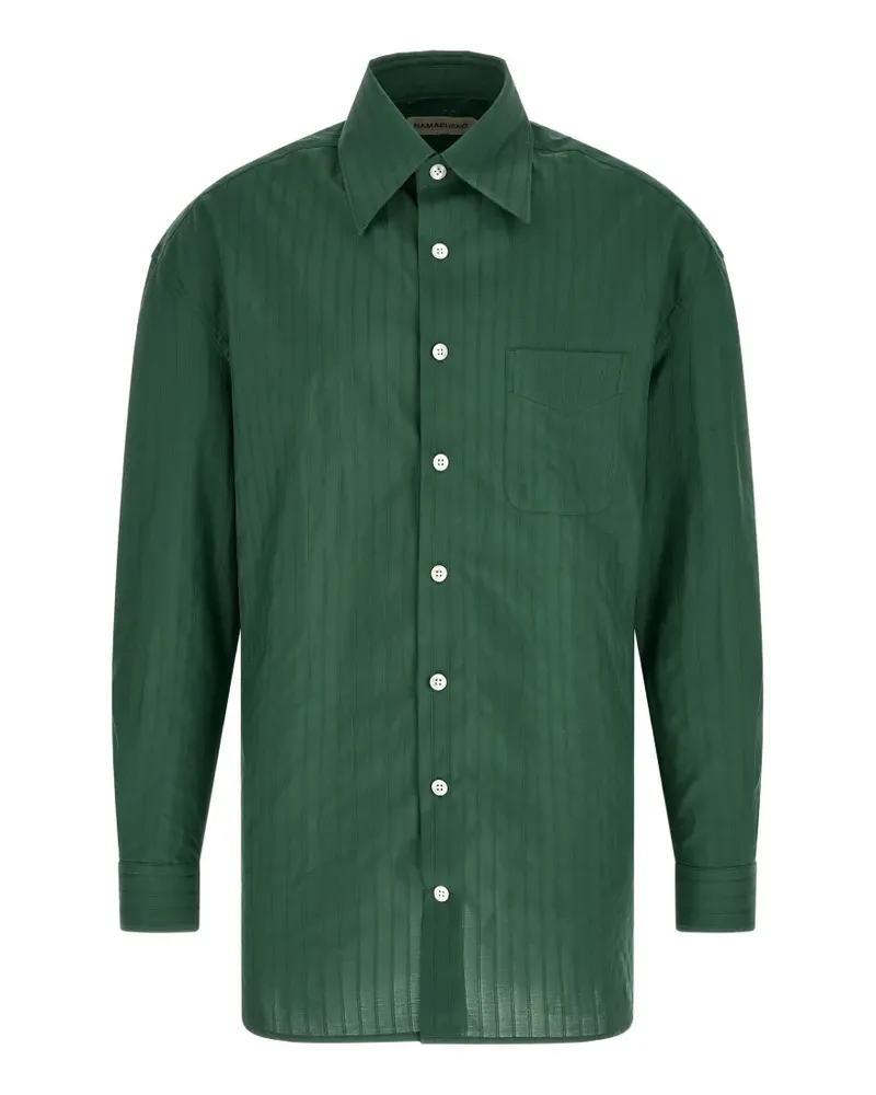 Namacheko Grinda jacquard-stripe shirt - Grün Grün