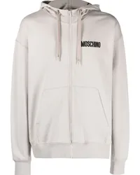 Moschino Pullover mit Teddy-Motiv Grau