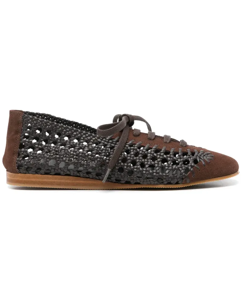 HEREU Gewebte Sneakers - Braun Braun