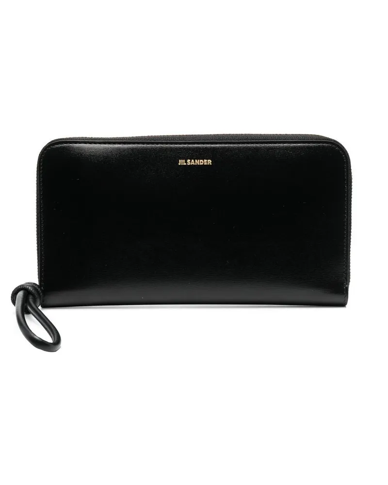 Jil Sander Portemonnaie mit Knotendetail - Schwarz Schwarz
