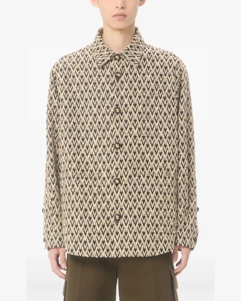 Valentino Garavani Hemdjacke mit Knopfverschluss - Nude Nude