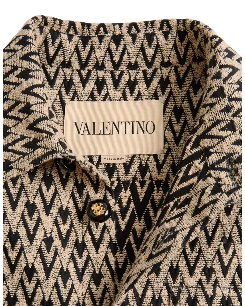 Valentino Garavani Hemdjacke mit Knopfverschluss - Nude Nude
