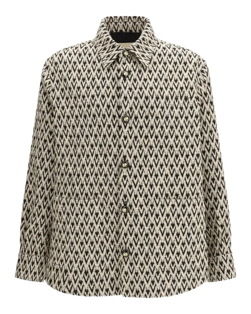 Valentino Garavani Hemdjacke mit Knopfverschluss - Nude Nude