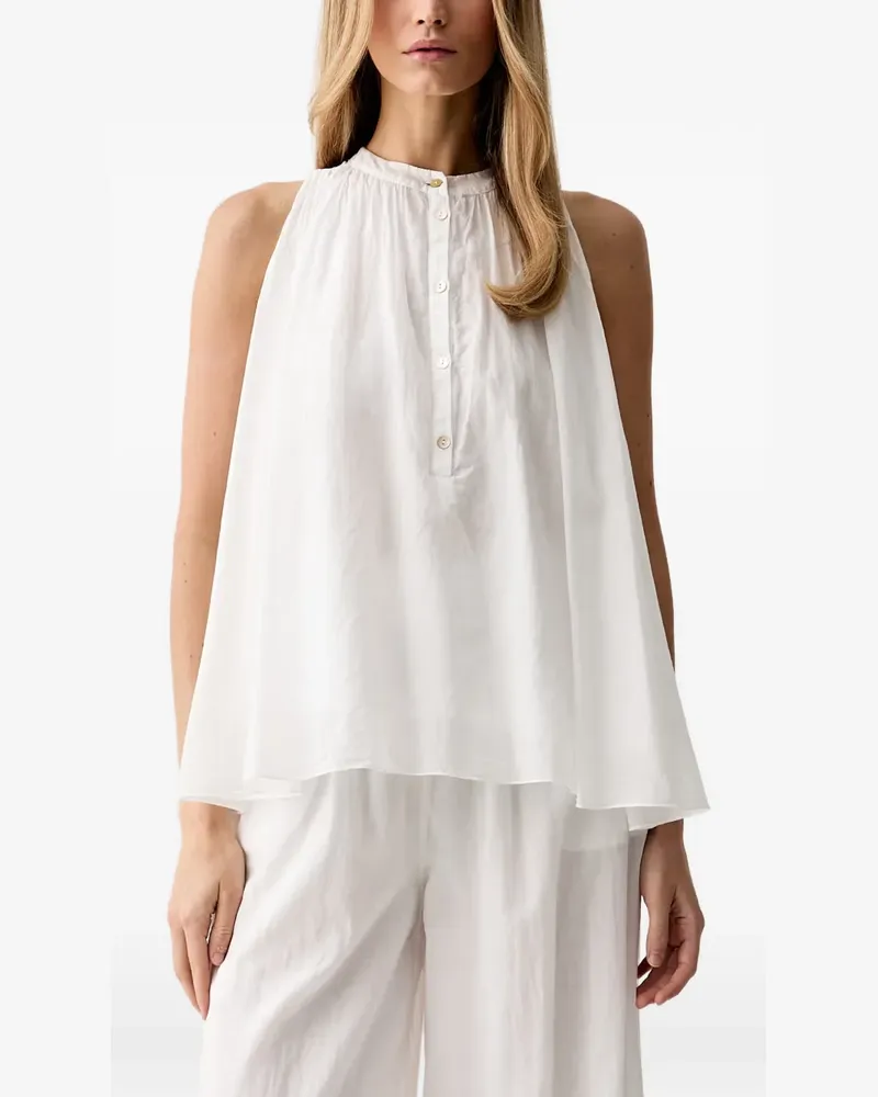 VICOLO Aline Bluse - Weiß Weiß