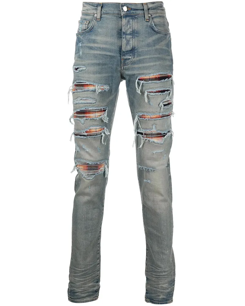 Amiri Skinny-Jeans im Distressed-Look - Blau Blau