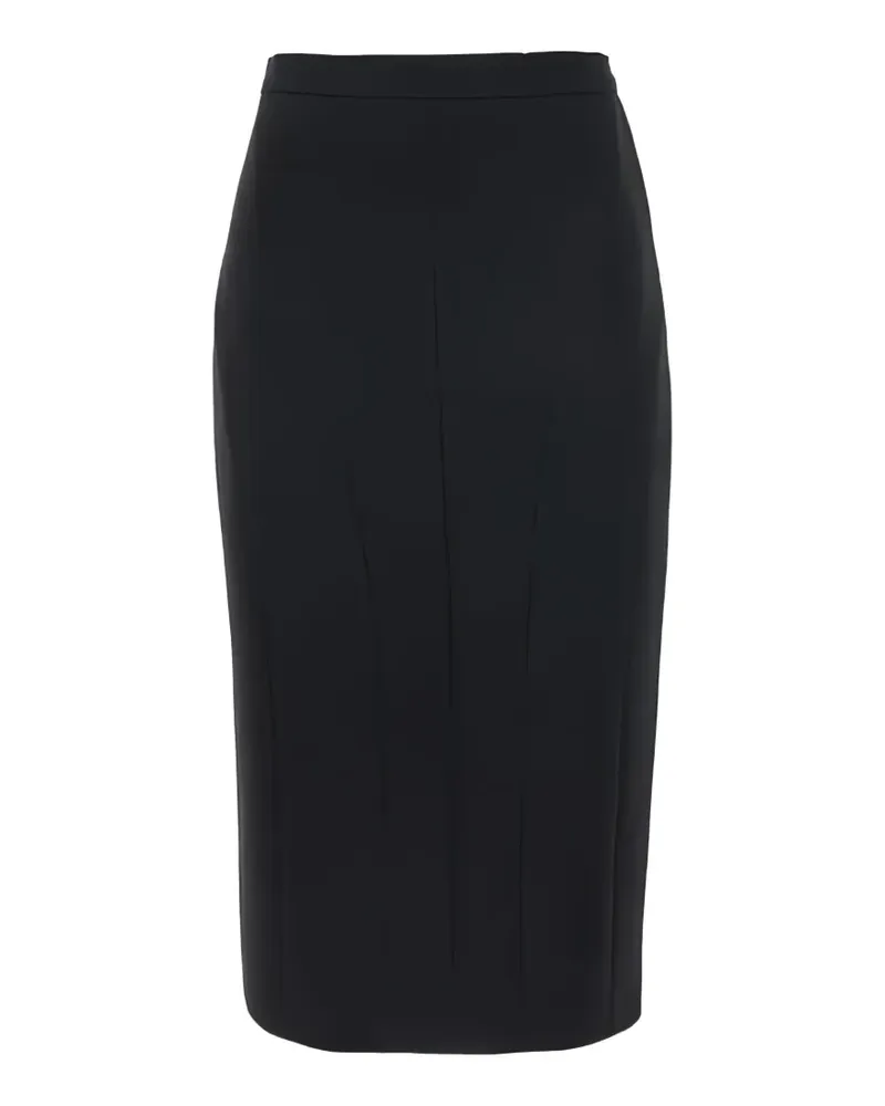 Max Mara zip slit midi skirt - Schwarz Schwarz
