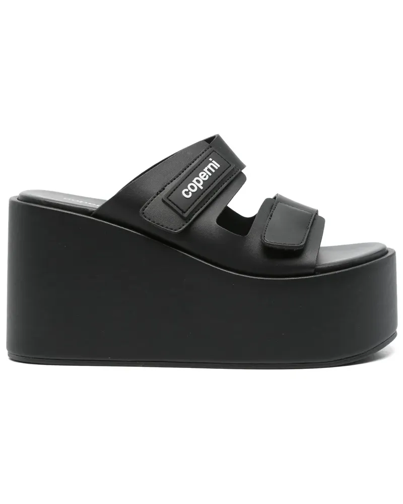 COPERNI Sandalen mit Patch 95mm - Schwarz Schwarz