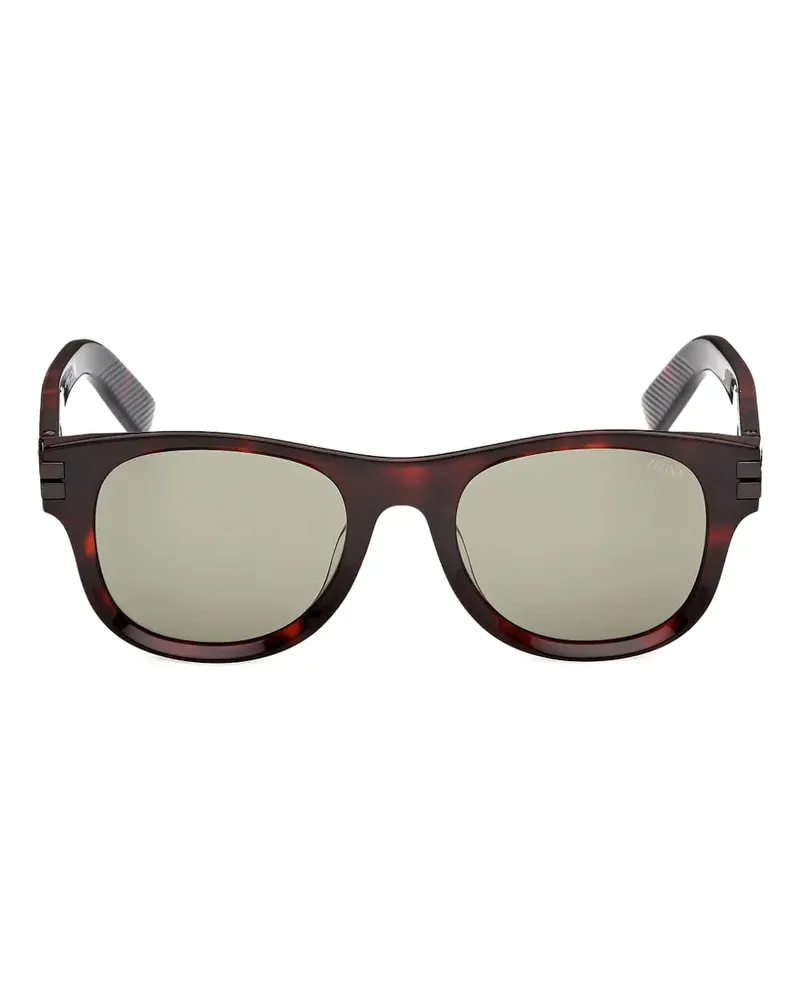 Ermenegildo Zegna EZ0268 Sonnenbrille in Schildpattoptik - Rot Rot