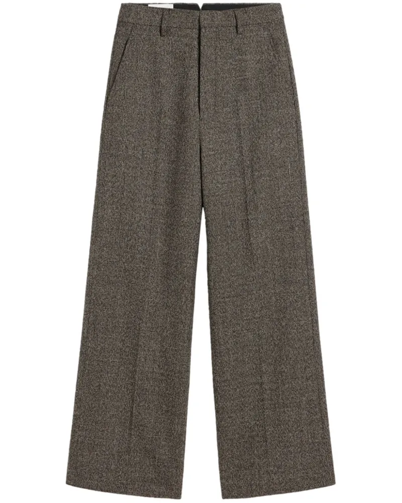 AMI Paris Large Fit Hose mit hohem Bund - Braun Braun