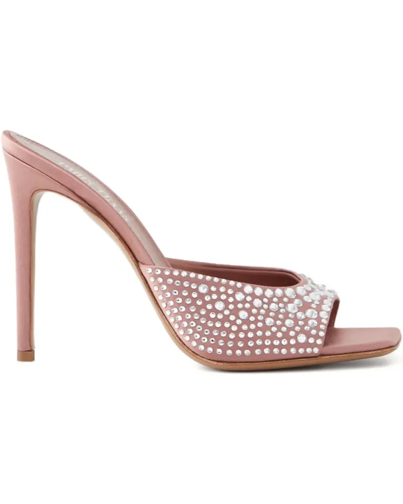 Paris Texas Holly Sandalen mit Kristallen 105mm - Rosa Rosa