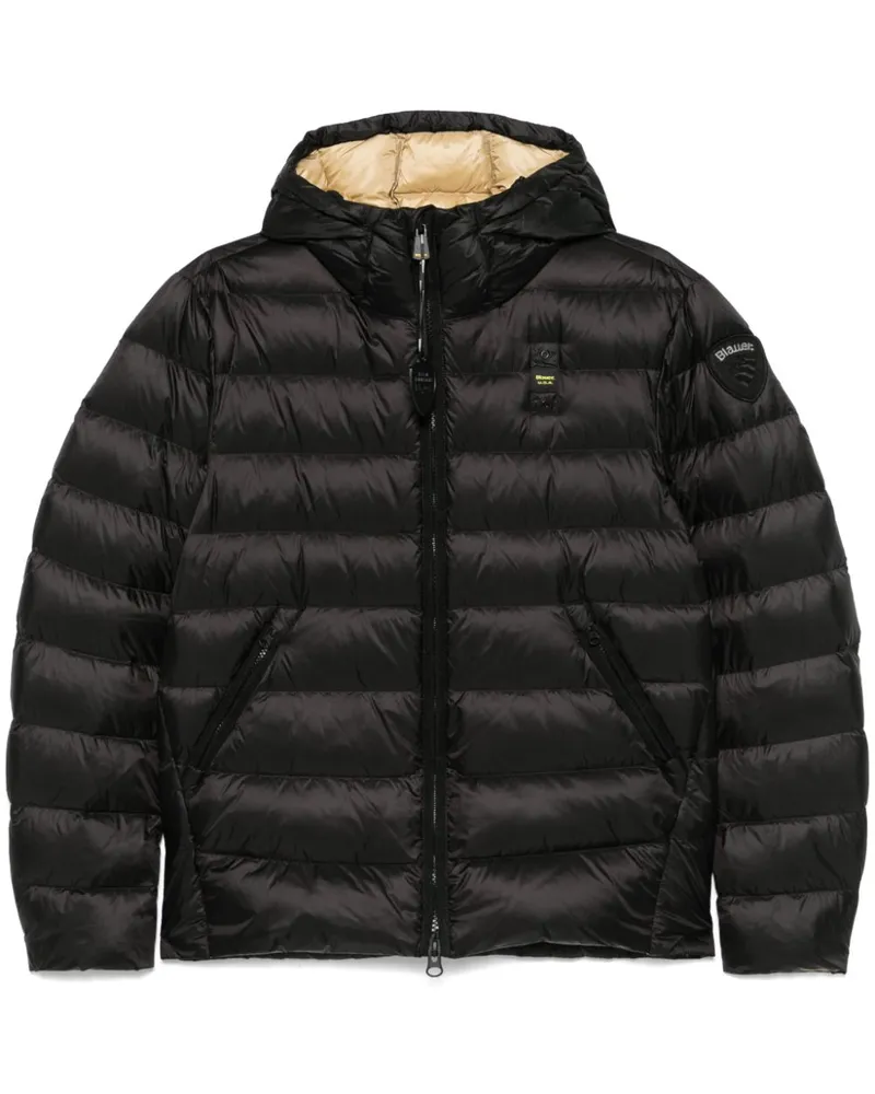 Blauer Acton Jacke - Schwarz Schwarz