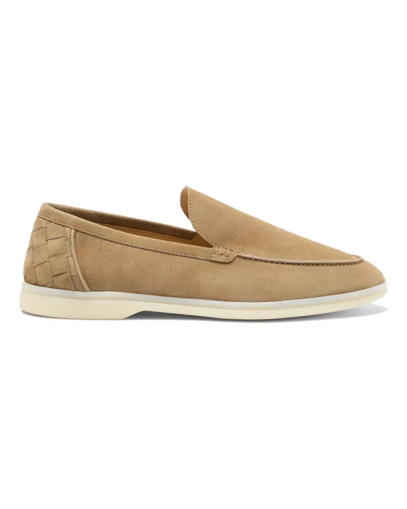 Scarosso Ludovico Loafer aus Wildleder - Nude Nude