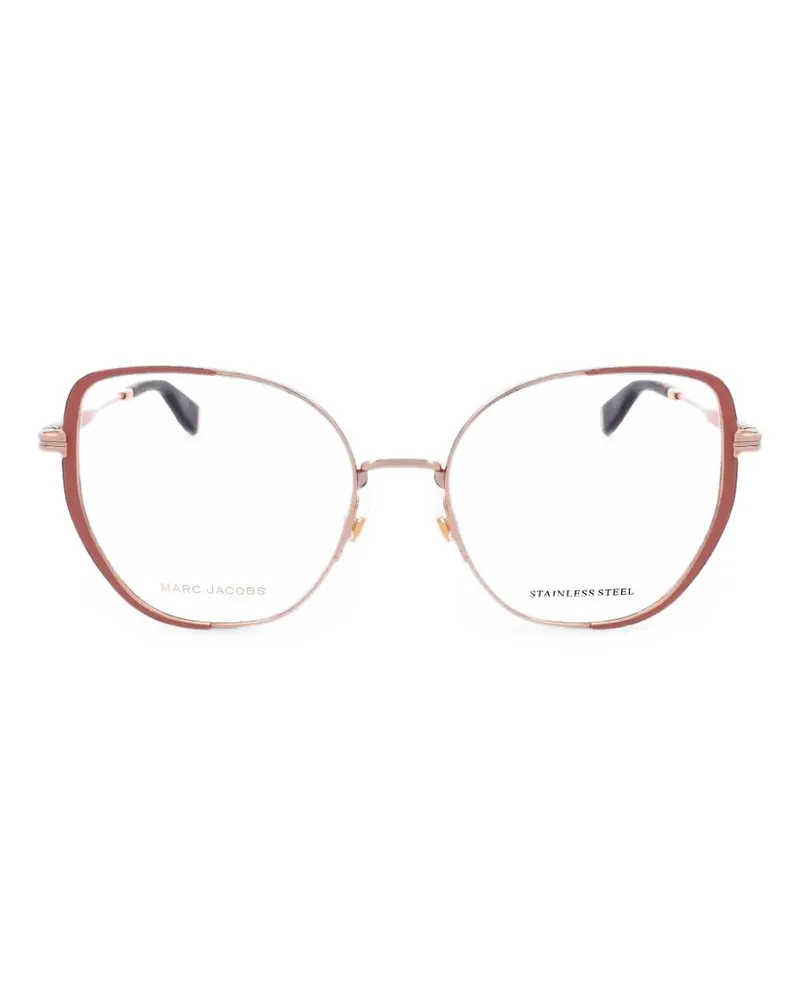 Marc Jacobs Runway geometric-frame glasses - Gold Gold